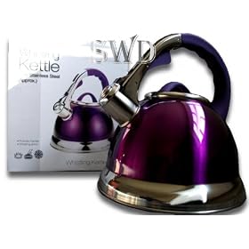 3.5 LITRE STAINLESS STEEL WHISTLING KETTLE PURPLE