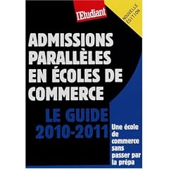 Le guide des admissions parall�les en �coles de commerce