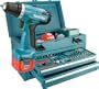 Makita 6271DWAET2 Akku-Bohrschrauber Set 55tlg., 2 Gang, 2 Akkus, 2,0Ah
