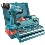 Makita 6271DWAET2 Akku-Bohrschrauber Set 55tlg., 2 Gang, 2 Akkus, 2,0Ahvon "Makita"