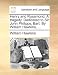 Henry and Rosamond. a Tragedy. Dedicated to Sir John Philipps, Bart. by William Hawkins, ...