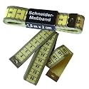 1 Schneider - Ma&szlig;band / Bandma&szlig;, 150 cm gelb, Schneiderma&szlig;band, 0037