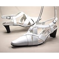 JANE KLAIN design, Damen Fashion Sling-Pumps, weiss