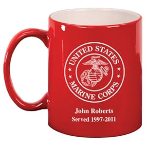 Marine Corps. Engraved Coffee Mug Marine Corps Coffee Cup
