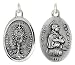 Sterling Silver Blessed Sacrament and St. Charles Borromeo Medal 15/16