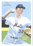 2010 Topps National Chicle Baseball Cards # 249 Nolan Ryan - New York Mets - MLB Trading Card in Screwdown Case