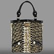 ED HARDY ORIGINAL QUINN N/S TOTE BAG BLACK