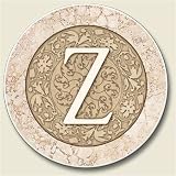 AutoCoaster ~ Monogram initial Z ~ Tile Drink Coaster for car cupholder - cod...
