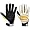 Franklin DH Batting Glove - Men's ( sz. S, White/Gold )