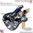 Abstract 02 Blue WraptorSkinz Skin fits Rock Band Stratocaster Guitar for Nintendo Wii, XBOX 360, PS2 & PS3 (GUITAR NOT INCLUDED)