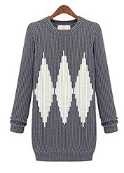 Plus Size Acrylic Sweater  Dress
