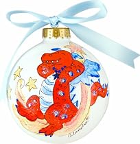 Light of Mine Ornament, Red Dragon on White