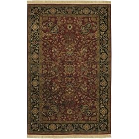 Surya Blessed Union 42-by-66-Inch Hand-Knotted Wool Area Rug, Red