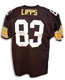Louis Lipps Autographed Pittsburgh Steelers Black Throwback Jersey