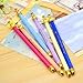 ONOR-Tech Set of 6 Lovely Cute Adorable Crown Design Ballpoint Pen Ball Pen for School, Office, Family use