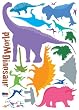 Easy Instant Decoration Wall Sticker Decal - Dinosaur World