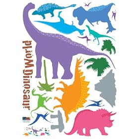 Easy Instant Decoration Wall Sticker Decal - Dinosaur World