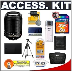 Nikon 55-200mm f 4-5.6G ED IF AF-S DX VR [Vibration Reduction] Zoom Nikkor Lens +... by Nikon