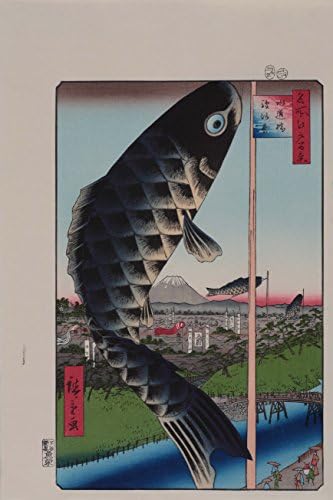 hand-printed by craftsmen, Ukiyo-e, Japanese Print, UTAGAWA Hiroshige, "Suidoubashi Bridge and Surugadai"