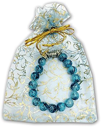 Lucky Stones Bracelet, Beads 10mill Turquois color with Gift Bag