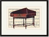 51lUawlPLDL. SL160  Black Framed/Matted Print 17x23, Spinet