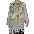 Long Silk Scarf Chiffon Fabric 22 x 72 inches