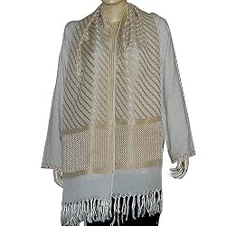Long Silk Scarf Chiffon Fabric 22 x 72 inches
