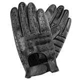 Olympia 101 Sportster I Black Large Classic Motorcycle Gloves