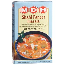 MDH Shahi Paneer Masala (Spice Blend for Indian Cheese Curry), 3.5-Ounce Boxes (Pack of 10)