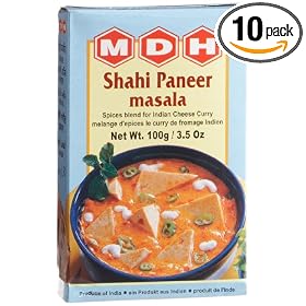 MDH Shahi Paneer Masala (Spice Blend for Indian Cheese Curry), 3.5-Ounce Boxes (Pack of...