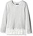 The Children's Place Girls' Lace Hem Sweaterknit Top