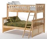 Newport Twin over Full Bunk Bed with Natural Finish