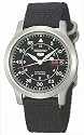 Seiko Men's SNK809 Seiko 5 Automatic Black Canvas Strap Watch