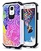 Galaxy S4 Mini Case, Nagebee - Galaxy S4 Mini Design Premium Heavy Duty Defender Dual Layer Protector Hybrid Phone Cover Case for Samsung Galaxy S4 Mini (Hybrid Rainbow Illusion)