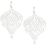 Lucky Brand Campus Ears Silver-Tone Openwork E