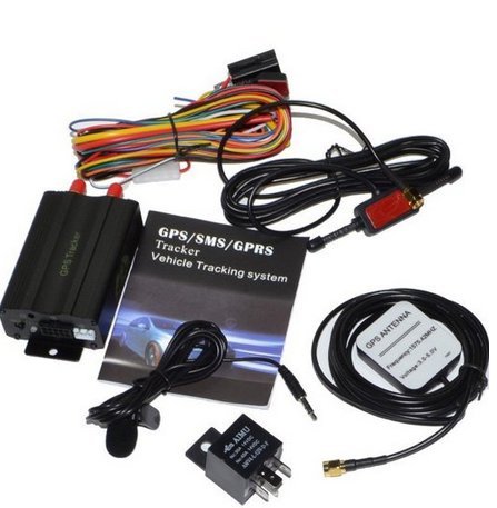 Worth and Nice GPS GPRS SMS Real-time tracker TK103A Quad band SD card slot anti-theft move alarm by SMS