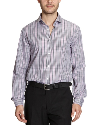 ESPRIT Collection Herren Hemd/ Business, kariert U33984, Gr. 41 CM (L), Rosa (rhodolith ro Preisvergleich