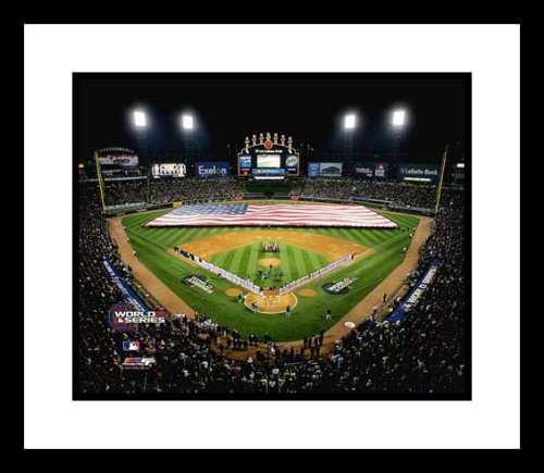 2005 Chicago White Sox MLB Framed 8x10 Photograph World Series Game 1 Flag