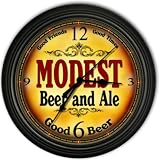 Modest 's Beer and Ale Black Cascading Pub Style Wall Clock
