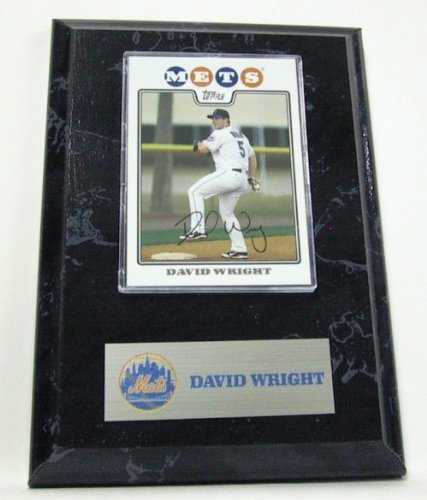 MLB Card Plaques - New York Mets - David Wright