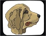 Mouse Pad with face, hound, pet, dog