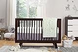 Babyletto Tranquil Woods 5-Piece Crib Set with Sheet Skirt, Play Blanket, Pad Cover and Wall Decal