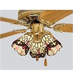 Meyda Tiffany 99245 4w Tiffany Scarlet Dragonfly Fan Light Shade
