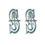 Seattle Mariners Post Stud Logo Earring Set Mlb Charm Amazon.com