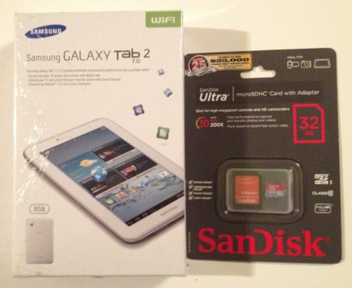 Samsung Galaxy Tab 2 8GB 7" Tablet - White On Sale