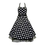 50s Dress Big Polka Dot Black & White