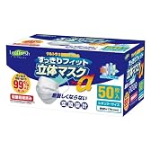 すっきりフィット立体マスク 大人用50枚入