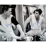 Carl Yastrzemski & Dick Williams Dual Signed HOF 89 & HOF 08 in Locker Room 16x20 Photograph - Model