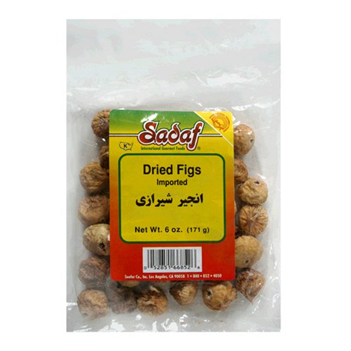 Sadaf Dried Figs Shirazi, 6-Ounce Packages (Pack of 6) by SADAF