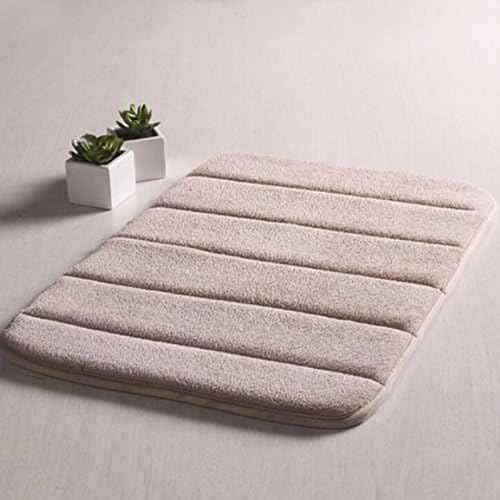 Memory Foam Doormat Bath Rug (50x80cm, Light Tan)